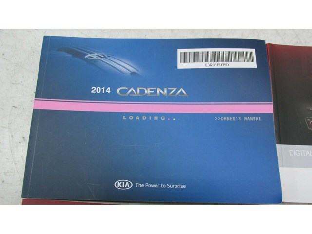  2014 KIA CADENZA OEM OWNERS MANUAL SET BOOKS NAVIGATION GUIDE 