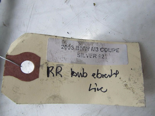 2002-2006 BMW M3 E46 COUPE OEM RIGHT REAR HUB PARK EBRAKE CABLE LINE 