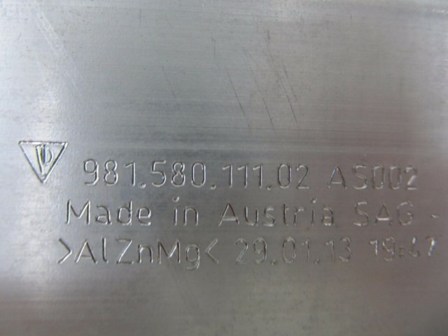 2013-2015 PORSCHE BOXSTER 981 OEM ROLL BAR FRAME BRACKET 98158011102