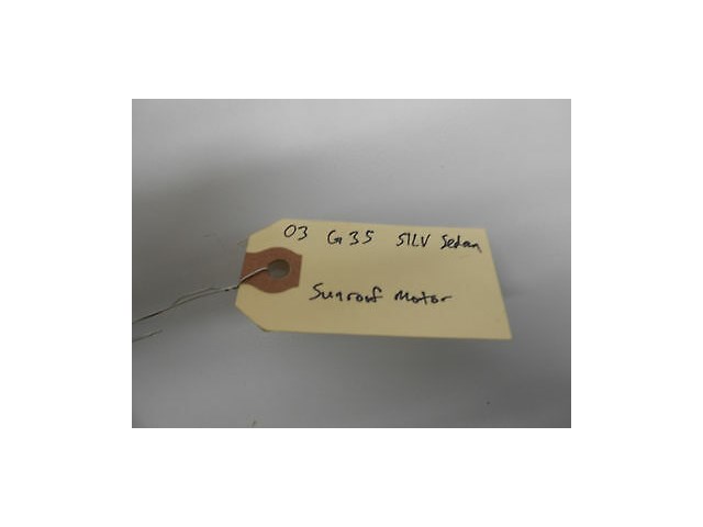 2003-2004 INFINITI G35 SEDAN OEM SUNROOF SUN ROOF POWER MOTOR