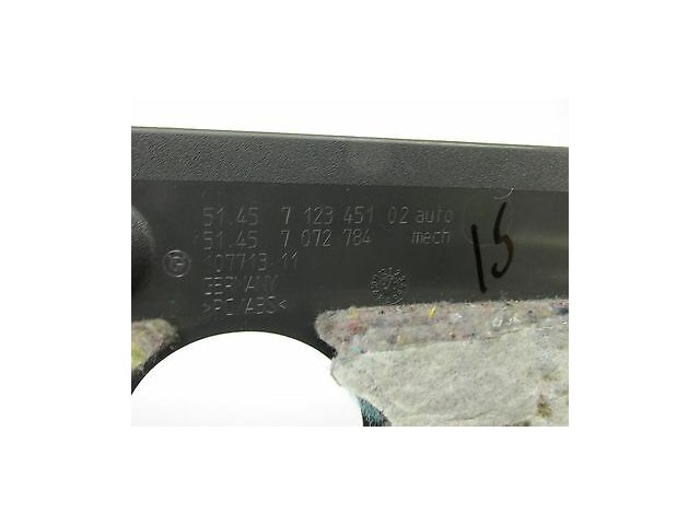 2004-2005 BMW 645CI E63 OEM LEFT FRONT UNDER DASH FOOT KICK PANEL 51457123451	