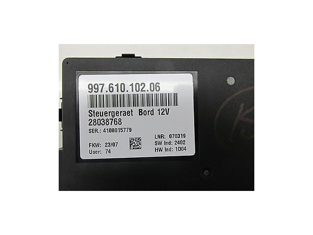 2005-2008 PORSCHE 911 TURBO 997 OEM LEFT FRONT UNDER DASH CONTROL MODULE UNIT