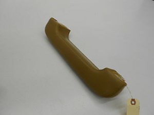 1989 BENTLEY TURBO R OEM RIGHT FRONT DOOR PANEL LEATHER TAN ARM REST CRAB HANDLE