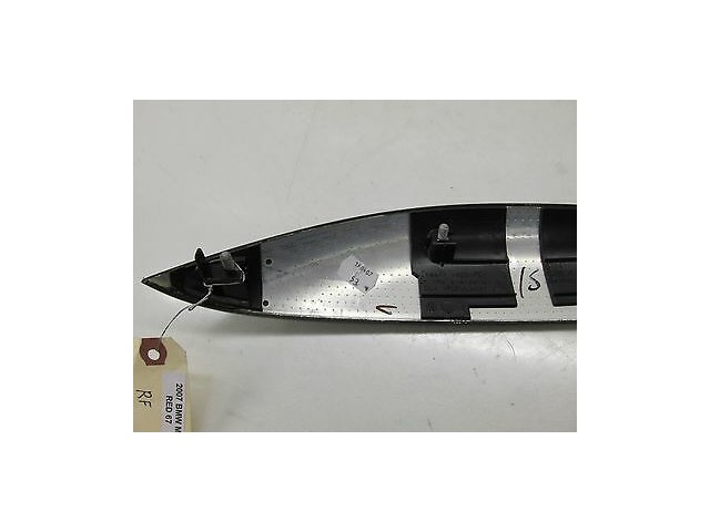 2006-2010 BMW M6 E63 OEM RIGHT FRONT DOOR PANEL ///M WOOD GRAIN TRIM STRIP