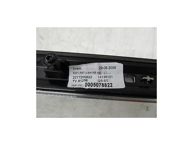 2007-2009 MERCEDES S550 W221 OEM LEFT FRONT DOOR PANEL WOODGRAIN TRIM WALNUT 