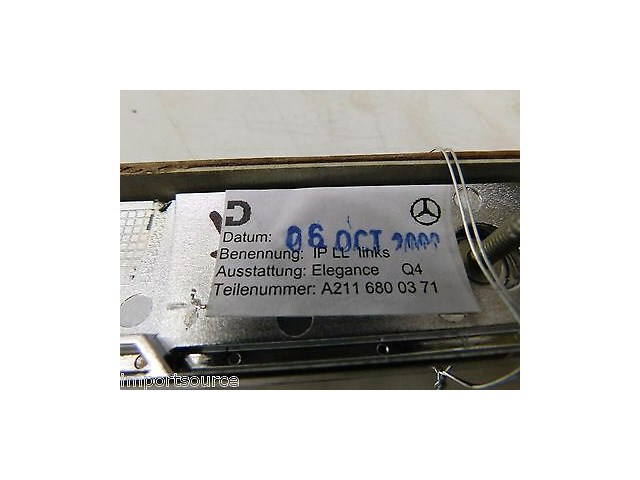 2003-2006 MERCEDES E320 W211 OEM LEFT FRONT DRIVER SIDE DASH WOODGRAIN TRIM MOLD