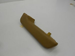 1989 BENTLEY TURBO R OEM RIGHT REAR DOOR PANEL LEATHER TAN ARM REST CRAB HANDLE