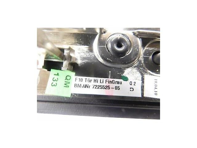 2011-2013 BMW 550i 535i F10 OEM LEFT REAR DOOR PANEL TRIM COVER ANTHRACITE WOOD