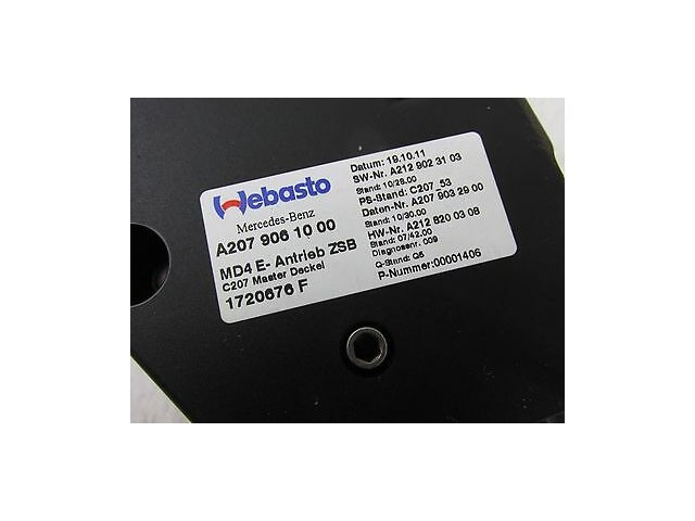 2012-2014 MERCEDES C250 W204 OEM COUPE PANORAMIC SUNROOF MOON ROOF MOTOR WEBASTO