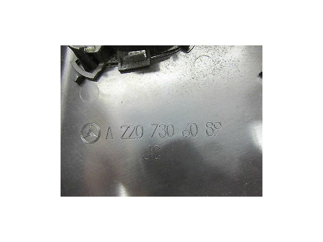 2003-2006 MERCEDES BENZ S55 AMG W220 OEM LEFT REAR DOOR PANEL BLACK LEATHER TRIM