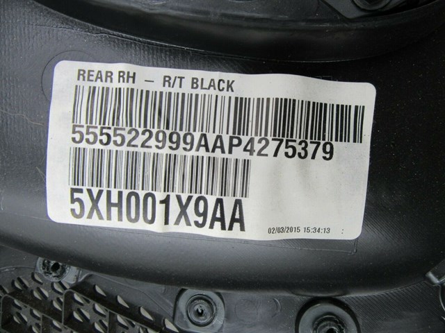 2013-2016 DODGE DART GT OEM RIGHT REAR DOOR PANEL TRIM BLACK