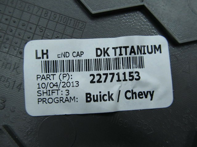  2013-2017 CHEVY TRAVERSE OEM LEFT FRONT DASH END TRIM COVER 