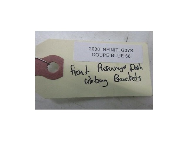 2008-2013 INFINITI G37S COUPE OEM RIGHT FRONT SIDE DASH AIRBAG BRACKETS