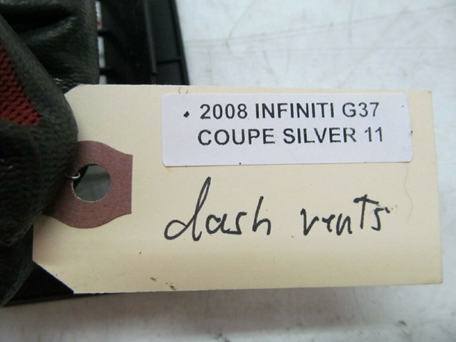 2008-2015 INFINITI G37 Q60 OEM DASH DEFROST AIR GUIDE VENTS PAIR 