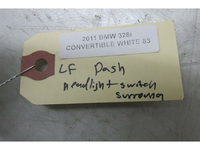  2009-2013 BMW 328i E93 E92 LCI OEM LEFT FRONT DASH HEADLIGHT TRIM SURROUND  