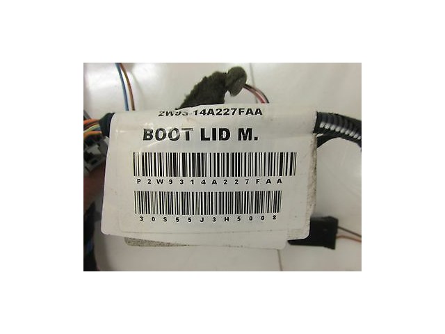 2004-2007 JAGUAR XJR X350 OEM REAR TRUNK LID BOOT WIRING HARNESS WIRE