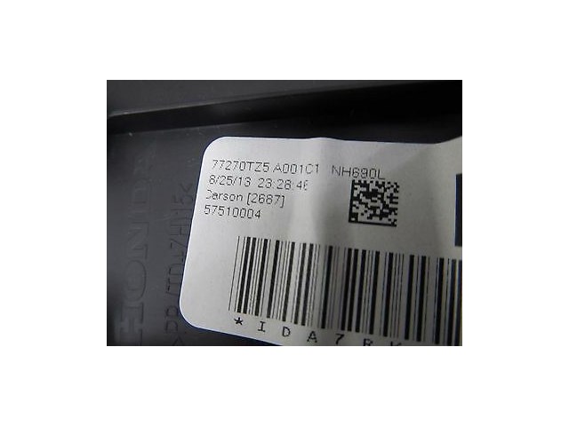 2014-2016 ACURA MDX OEM FRONT DASH ABOVE NAVIGATION COVER TRIM 77270TZ5A001C1