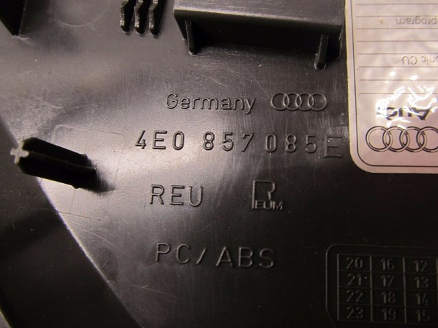 2004-2008 AUDI A8L W12 OEM LEFT DRIVER SIDE FUSE DASH COVER TRIM 4E0 857 085