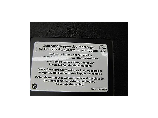 2008-2010 BMW 528i 535i E60 OEM TRUNK LID EMERGENCY TOOL/ FIRST AID HOLDER TRIM