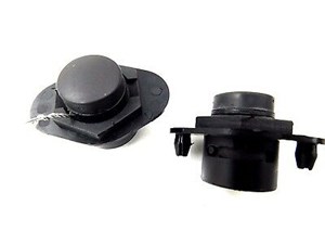 2008-2010 BMW 535i E60 OEM TRUNK LID SPACER ADJUSTER LOWER MOULDING PAIR (2)