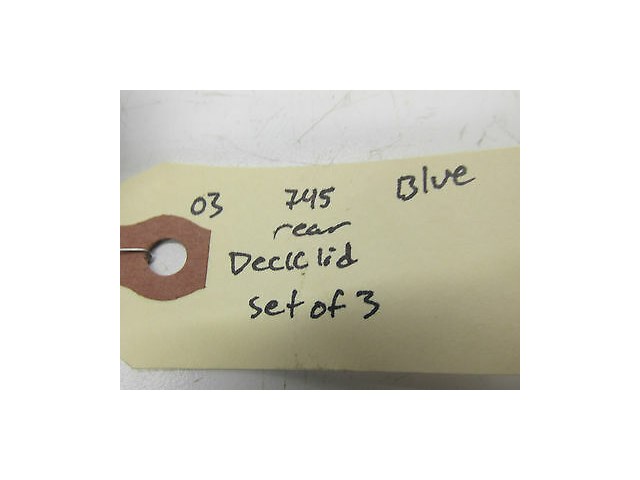 2002-2004 BMW 745LI E66 OEM REAR DECKLID HOOK LATCHES SET OF 3