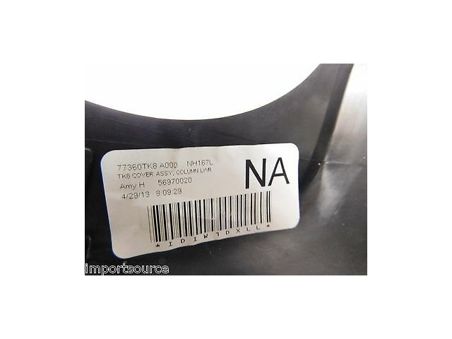 2011-2013 HONDA ODYSSEY OEM LOWER STEERING COLUMN TRIM SURROUND 77360SZAA00020