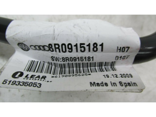 2009-2012 AUDI Q5 8R OEM REAR TRUNK BATTERY NEGATIVE TERMINAL 8R0915181