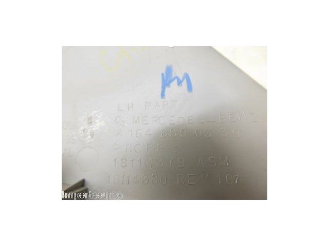 2007-2012 MERCEDES GL450 X164 OEM LEFT DRIVER SIDE DASH COVER TRIM A1646800339