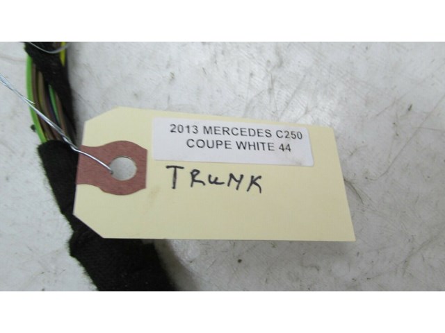 2012-2015 MERCEDES C250 COUPE W204 OEM TRUNK LID WIRE HARNESS PLUGS 
