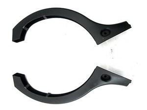 2006-2009 MERCEDES CLS500 W219 OEM REAR TRUNK LID HINGE PLASTIC COVERS SET OF 2