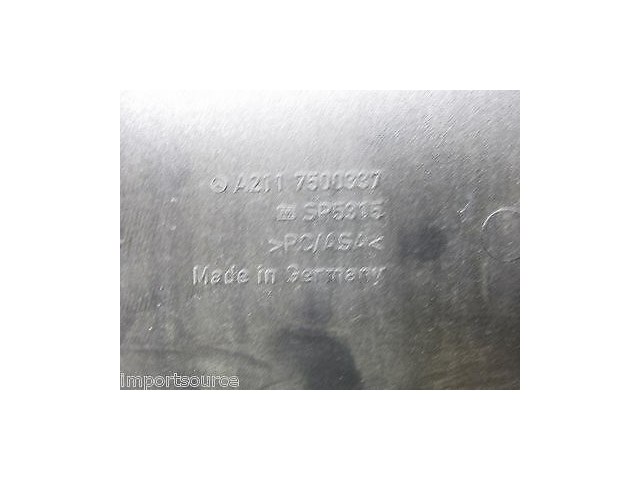 2003-2006 MERCEDES E320 E500 W211 OEM TRUNKLID TRUNK LID FINISH PANEL TRIM