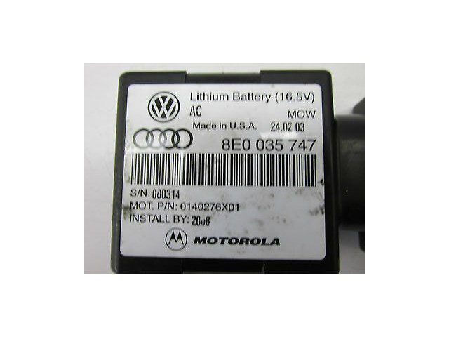 2004-2006 AUDI A8 L QUATTRO D3 OEM BACKUP LITHIUM BATTERY PACK 16.5V AC