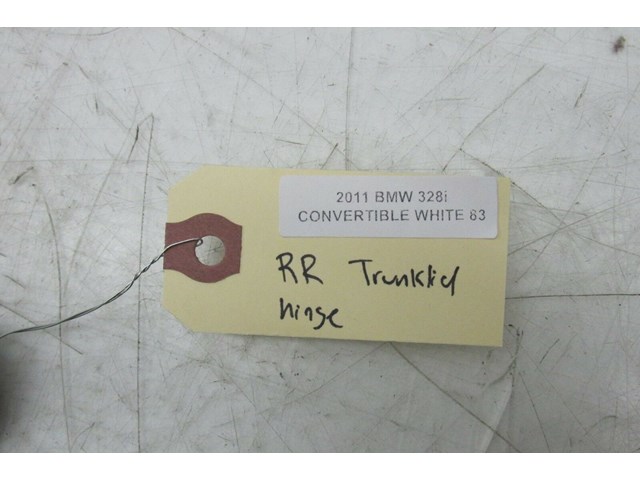  2009-2013 BMW 328i E93 LCI OEM RIGHT REAR TRUNK LID SLIDING HINGE ASSEMBLY     