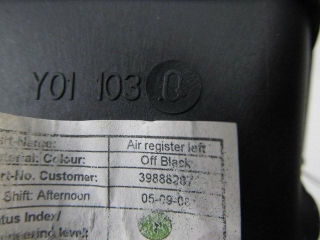 2006-2013 VOLVO C70 T5 OEM LEFT DRIVER SIDE DASH AIR VENT 39888287