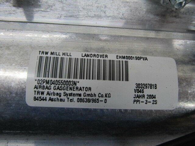 2003-2006 RANGE ROVER HSE OEM RIGHT FRONT DASHBOARD SRS AIRBAG 