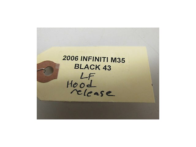 2006-2009 INFINITI M35 OEM LEFT FRONT KNEE PANEL HOOD RELEASE LEVER