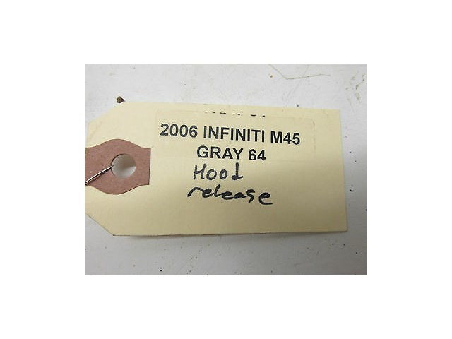 2006-2009 INFINITI M45 M35 OEM LEFT FRONT KNEE PANEL HOOD RELEASE LEVER HANDLE
