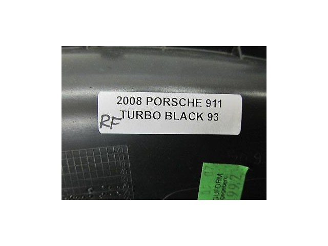 2005-2008 PORSCHE 911 TURBO 997 OEM RIGHT FRONT DASH SIDE END TRIM COVER 