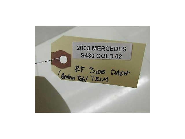 2003-2006 MERCEDES S430 S500 W220 OEM RIGHT FRONT DASH DASHBOARD SIDE COVER TRIM
