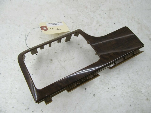 2008-2015 NISSAN ARMADA OEM LEFT FRONT DASH DASHBOARD TRIM WOOD GRAIN LOOK