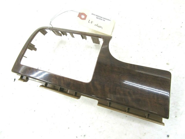 2008-2015 NISSAN ARMADA OEM LEFT FRONT DASH DASHBOARD TRIM WOOD GRAIN LOOK