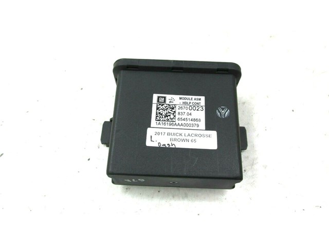 2017-2019 BUICK LACROSSE OEM HEADLIGHT LAMP CONTROL MODULE 26700023 