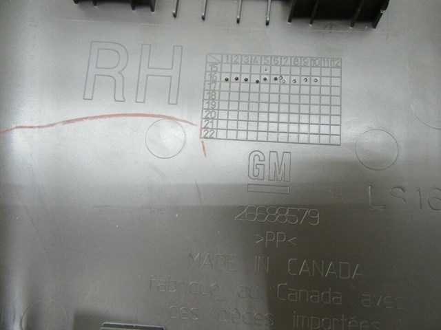 2017-2019 BUICK LACROSSE OEM RIGHT FRONT PASSENGER SIDE B PILLAR LOWER TRIM