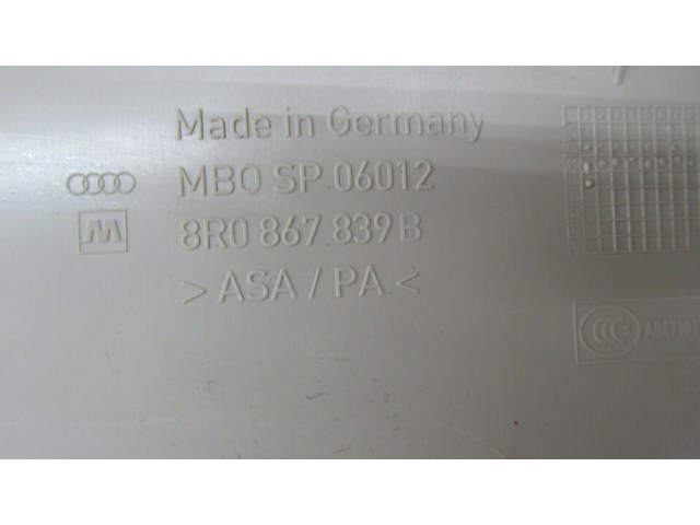 2009-2012 AUDI Q5 8R OEM REAR TOP ROOF TRIM COVER FINISH PANEL 