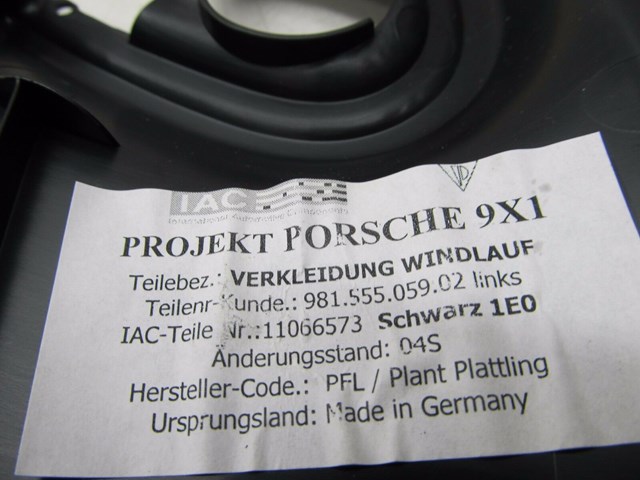 2013-2015 PORSCHE BOXSTER 981 OEM INTERIOR ROOF TRIM COVER PANEL SET 98155505902