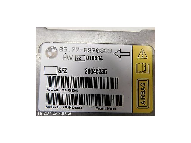 2006-2008 BMW 750LI E66 E65 OEM AIRBAG CONTROL MODULE COMPUTER 6970889