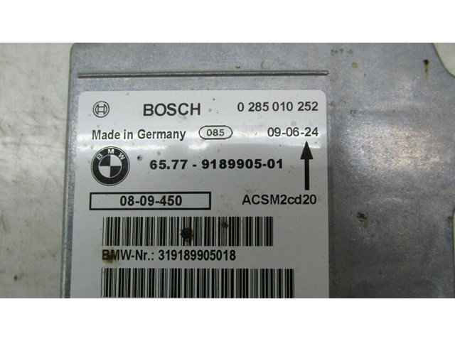  BMW X5 E70 OEM CENTER CONSOLE AIRBAG CONTROL MODULE COMPUTER 