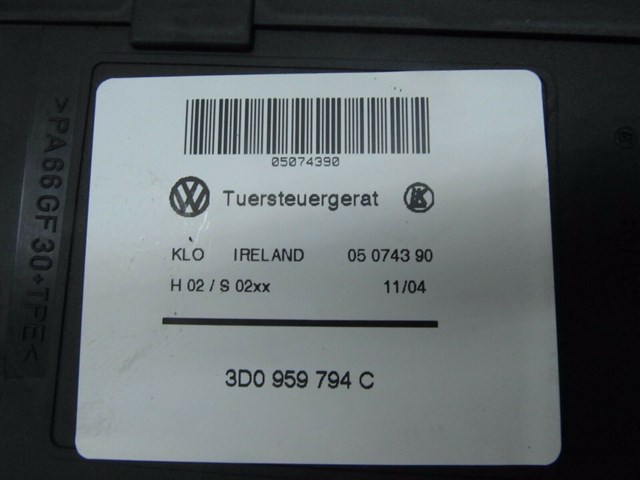 2004-2007 VOLKSWAGEN TOUAREG OEM  RIGHT REAR DOOR POWER WINDOW MOTOR 