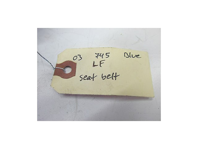 2002-2004 BMW 745LI E66 OEM LEFT DRIVER FRONT SEAT SAFETY BELT SEATBELT TAN