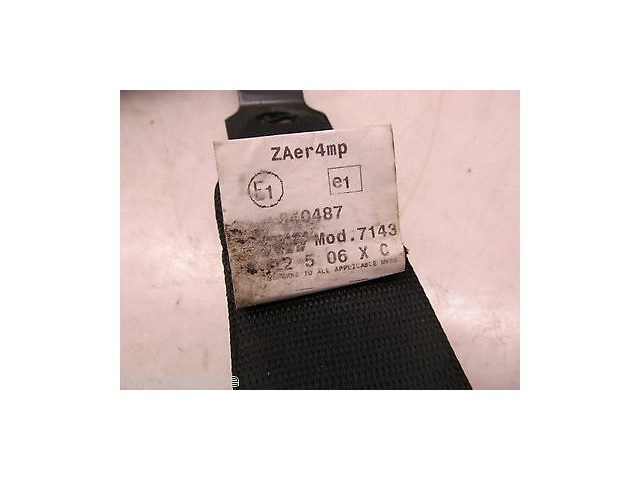 2005-2008 BMW Z4 E86 E85 OEM LEFT DRIVERS SEAT SEATBELT BLACK 